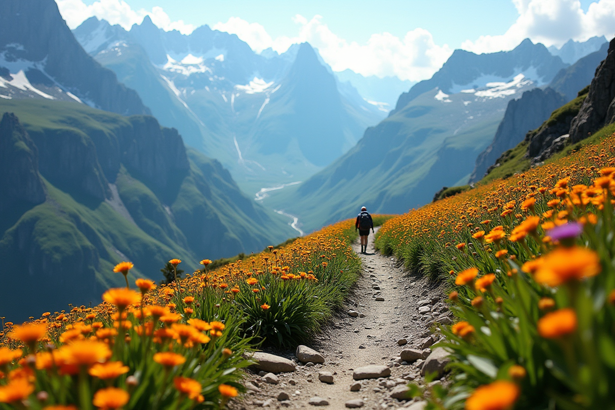 montagne enneigée