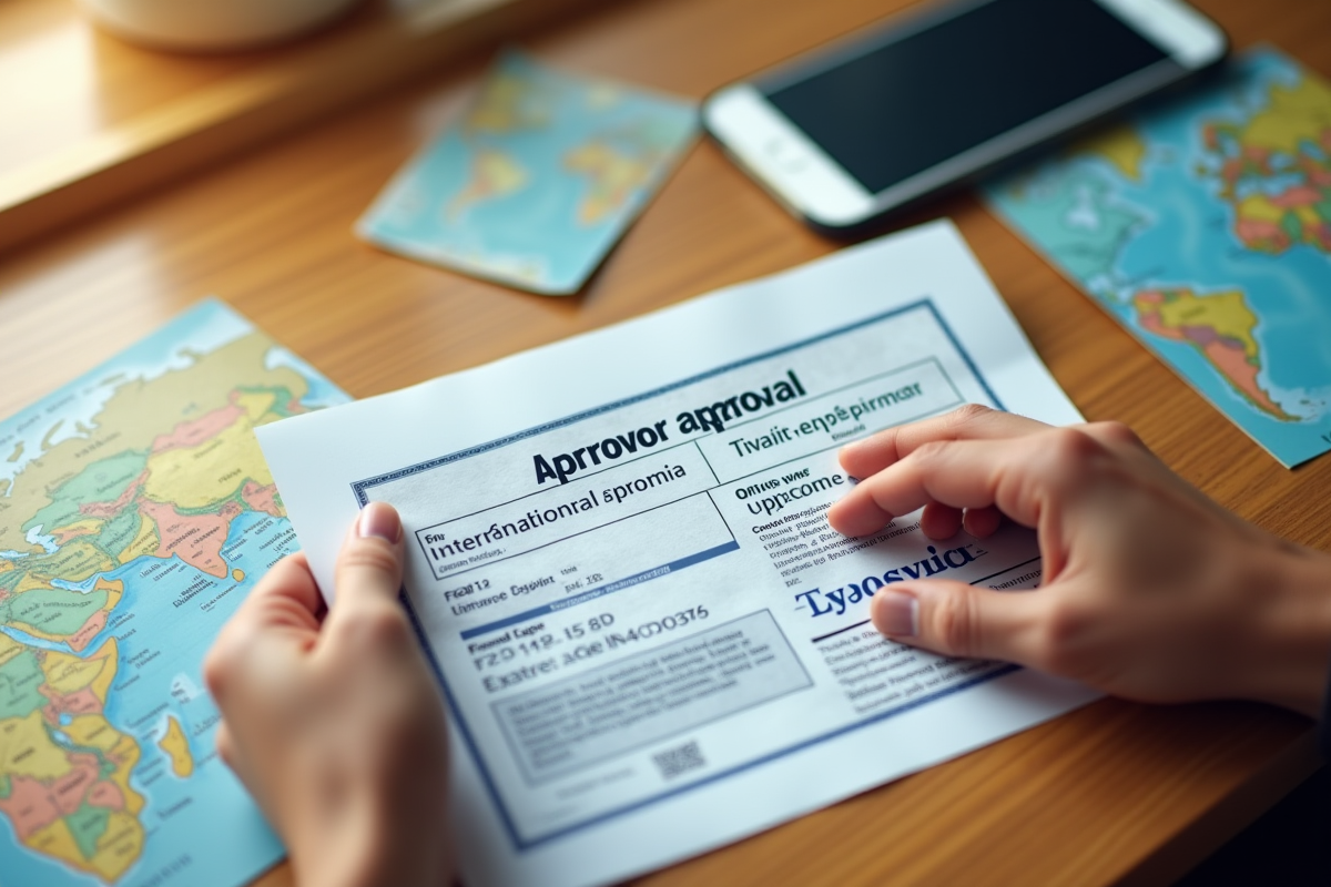Mains tenant permis de conduire et smartphone avec notification