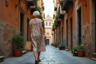 Ruelle pittoresque du quartier Spaccanapoli à Naples avec ses façades colorées et ses balcons fleuris
